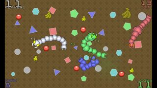 ムカデ四匹対戦ゲームサムネイル